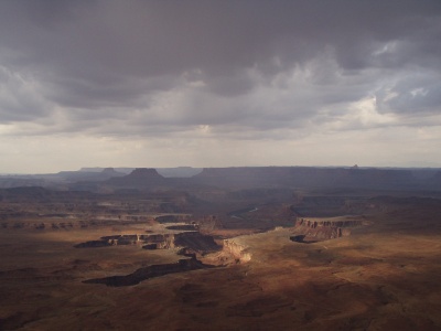 Canyonlands National Park - White Rim with Storm Clouds