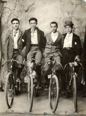 Four Dapper Cyclists