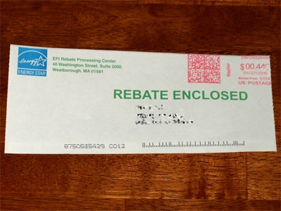 Energy Star Rebate Check Energy Star Rebate Check