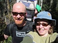Camping weekend hike