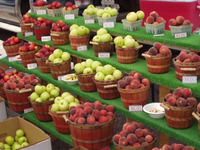 Farmers Market Apples and Peaches Farmers Market Apples and Peaches