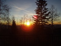 January 1 Sunset at the Hyde Park Road Overlook