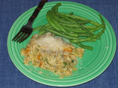 Roasted Squash Risotto and Green Beans Roasted Squash Risotto and Green Beans