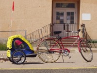 Schwinn Speedster with Bike Trailer