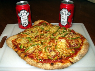 Ska beer and Homemade Pizza Ska beer and Homemade Pizza