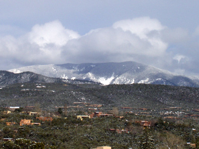 The Sangre de Cristo Mountains after a Spring snow storm