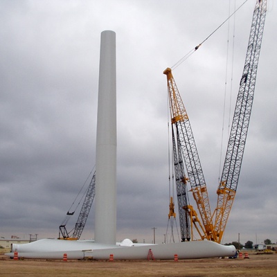 Wind Turbine Under Construction Wind Turbine Under Construction